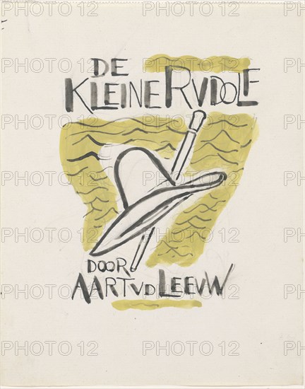 Design for a book cover for: Aart van der Leeuw, De kleine Rudolf, 1930, 1928-1930. Creator: Leo Gestel.