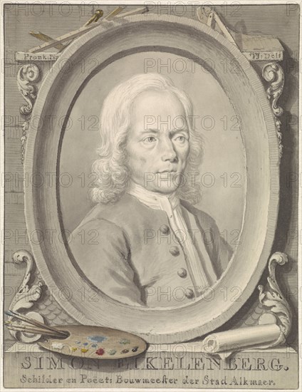 Portrait of Simon Eikelenberg, 1712-1795. Creator: Tako Hajo Jelgersma.