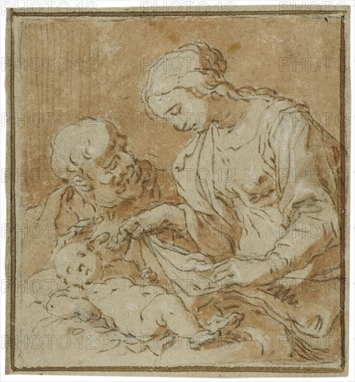 The Holy Family. Creator: Abraham Bloemaert.