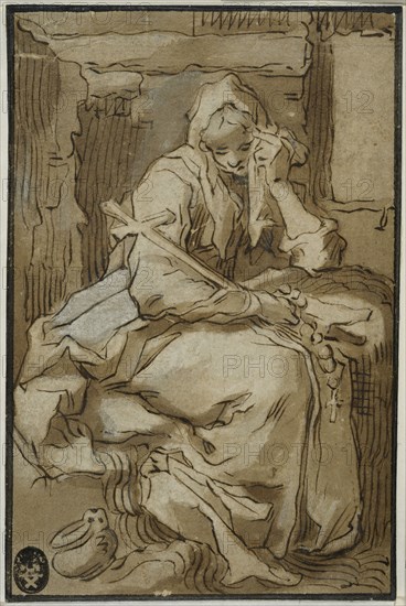 Weeping penitent. Creator: Abraham Bloemaert.