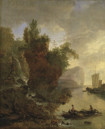 Bay with a Rocky Coast, 17th century. Creator: Adam Pynacker.