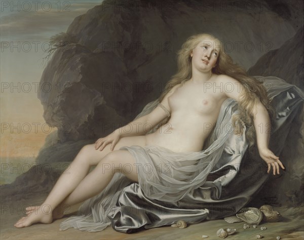 Ariadne Lying on the Shore of Naxos, 1783. Creator: Adolf Ulric Wertmüller.