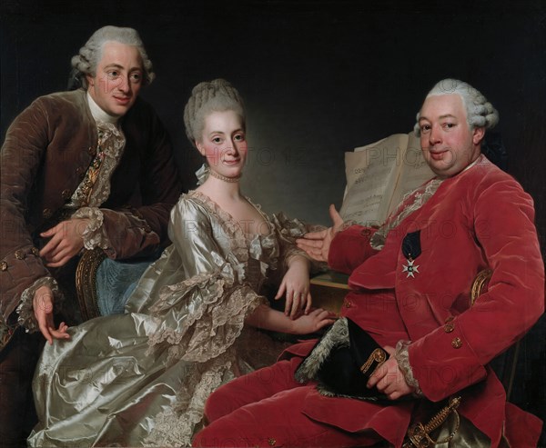 John Jennings Esq., his Brother and Sister-in-Law, 1769. Creator: Alexander Roslin.