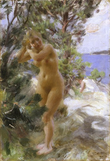 After the Bath, 1895. Creator: Anders Leonard Zorn.