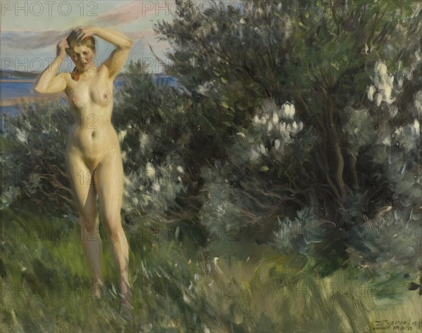 By Lake Siljan, 1905. Creator: Anders Leonard Zorn.