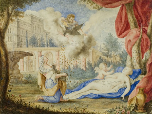 Danae and the Golden Rain, late 17th-early 18th century. Creator: Andreas von Behn.