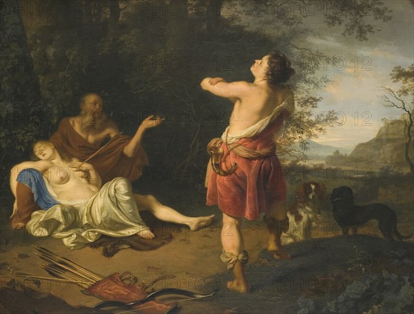 Cephalus and Procris, 1675. Creator: Ary de Vois.