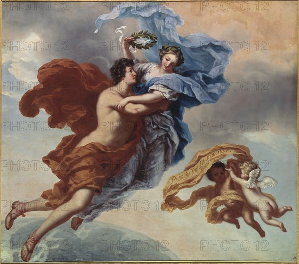 The reward of virtue, allegory, 1680. Creator: David Klocker Ehrenstrahl.