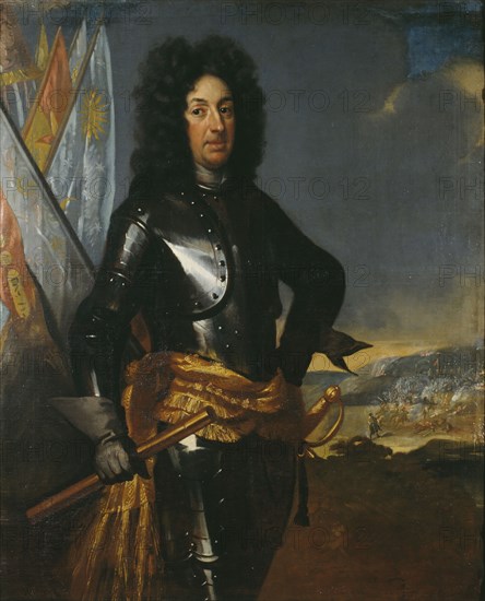 Adam Ludvig Lewenhaupt, 1659-1719, count, general, late 17th-early 18th century. Creator: David von Krafft.