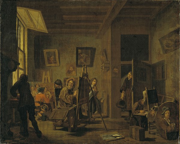 A Painter's Studio, early-mid 18th century. Creator: Jan Josef Horemans I.