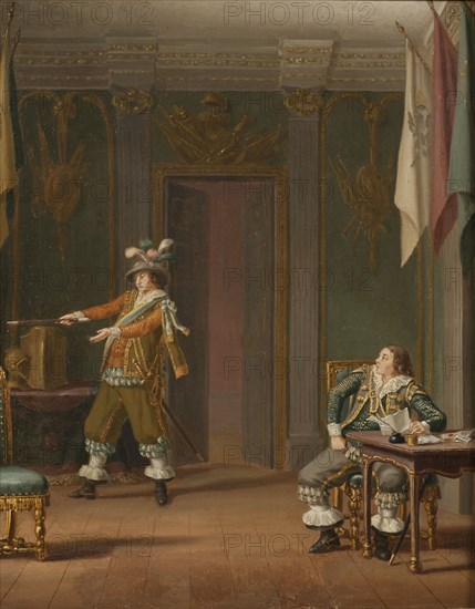 Gustaf Mauritz Armfelt and Carl Adam Wrangel of Adinal, c18th century. Creator: Per Hillestrom.