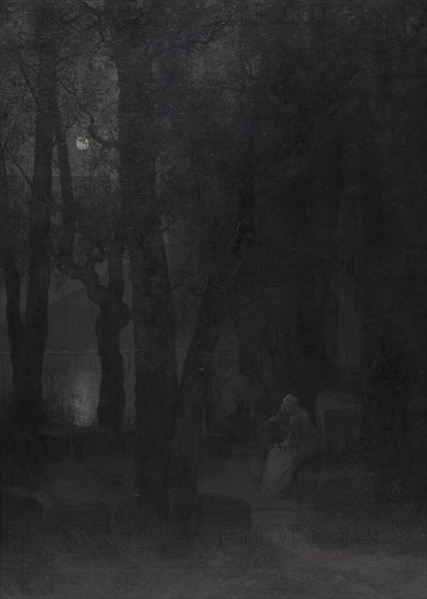 Frithiof's happiness (from Frithiof's tale), 1880s. Creator: Johan August Malmström.