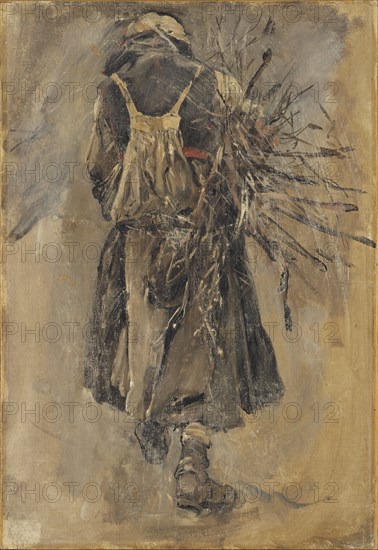 A Woman. Study for Sancta Simplicitas. Creator: Carl Gustaf Hellqvist.