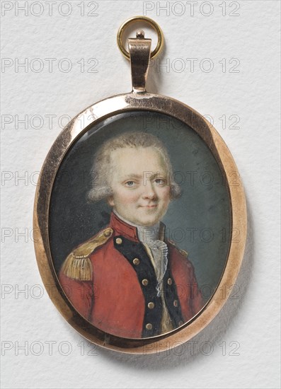 An Unknown Officer, late 18th-early 19th century. Creator: Cornelius Hoyer.