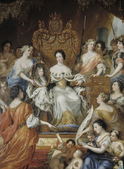 Allegory of Queen Dowager Hedvig Eleonora's guardianship, 1692. Creator: David Klocker Ehrenstrahl.