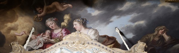 Allegory of the birth of King Charles XI, 1668. Creator: David Klocker Ehrenstrahl.