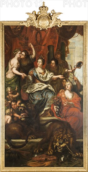 Allegory of the peaceful reigns of King Charles XI, 1693. Creator: David Klocker Ehrenstrahl.