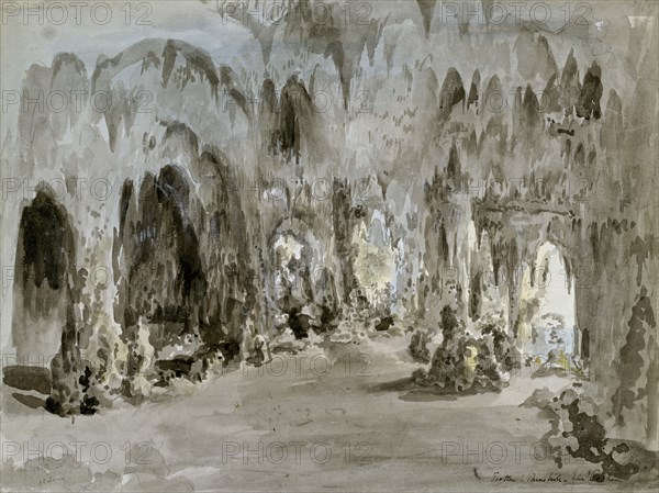 The Cave of Painshill. Creator: Elias Martin.