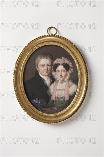 A Lady with a Gentleman, late 18th-early 19th century. Creator: Frederik Christian Camradt.