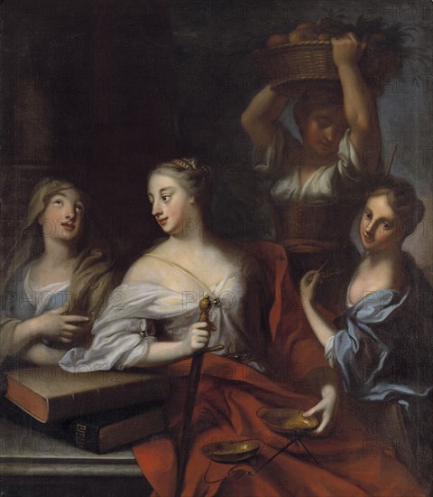 Allegory of the Four Estates, 1734. Creator: Georg Engelhard Schroder.