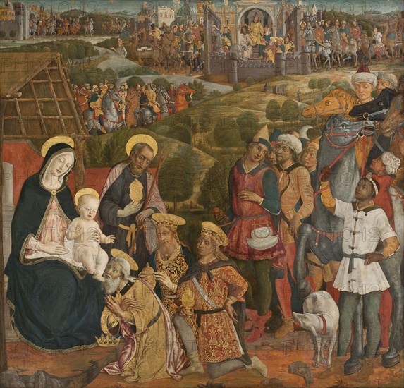 Adoration of the Magi, late 15th-early 16th century. Creator: Guidoccio Cozzarelli.