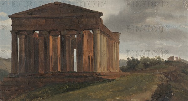 A Temple in Agrigento, Sicily. Creator: Gustaf Soderberg.