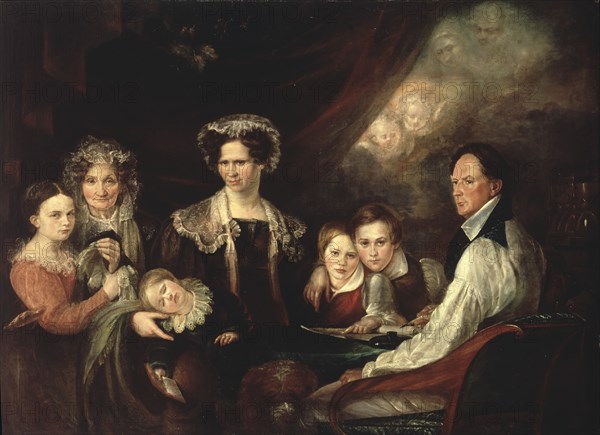 C.J. Lagercrantz, Assessor, and his Family, early 19th century. Creator: Gustaf Wilhelm Finnberg.