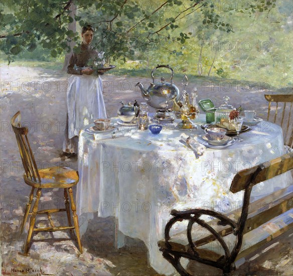Breakfast Time, 1887. Creator: Hanna Pauli.