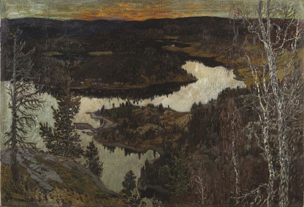 Autumn, Nordingrå, 1910. Creator: Helmer Osslund.