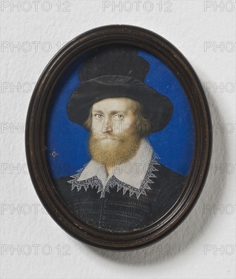 Admiral George Clifford (1558-1605), 3rd Earl of Cumberland, c1600. Creator: Isaac Oliver I.