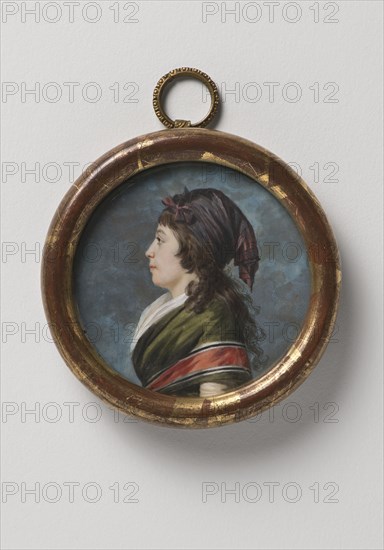 Agathe-Francoise Bonvallet, the artist's wife, 1793. Creator: Jacques Antoine Lemoine.