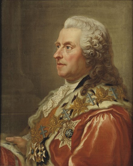 Carl Gustaf Tessin, 1695-1770, count, 1761. Creator: Jakob Bjorck.