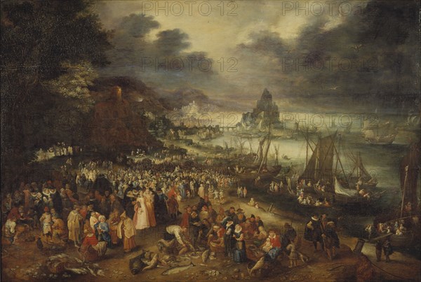 Christ Preaching from the Boat, 1606. Creator: Jan Brueghel the Elder.