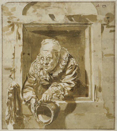 Old lady in window. Creator: Jan de Bisschop.