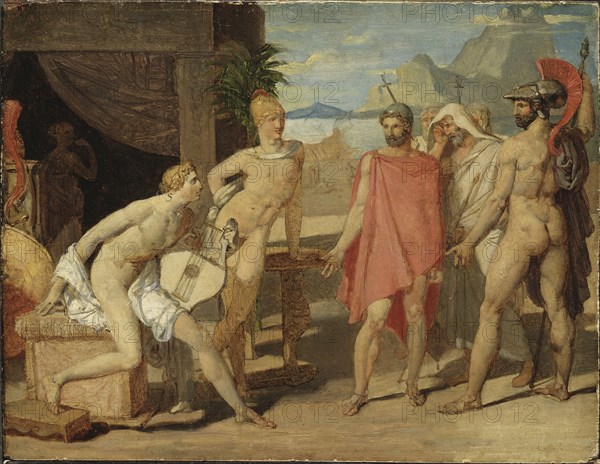 Achilles Receiving in his Tent the Envoys of Agamemnon, 1801. Creator: Jean-Auguste-Dominique Ingres.