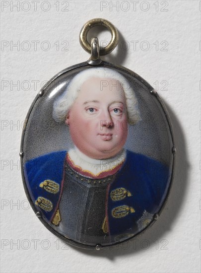 Frederick Wilhelm I, 1688-1740, King of Prussia, Elector of Brandenburg, early-mid 18th century. Creator: Johann Harper.