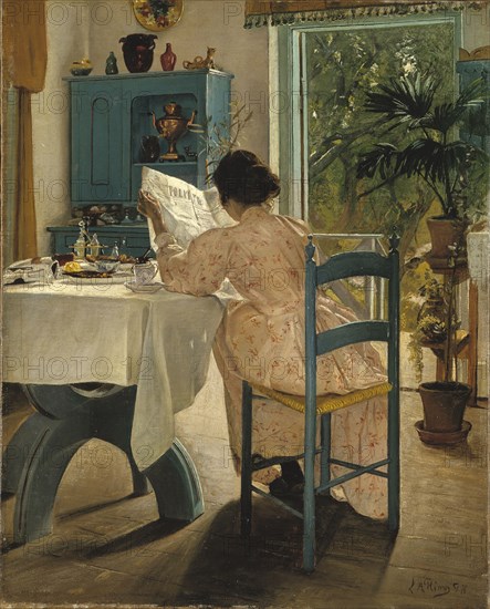 At Breakfast, 1898. Creator: Laurits Andersen Ring.