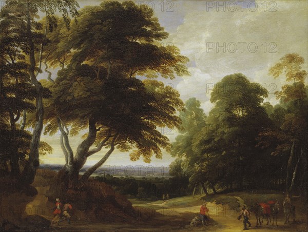 At the Edge of the Forest, c17th century. Creator: Lodewijk de Vadder.