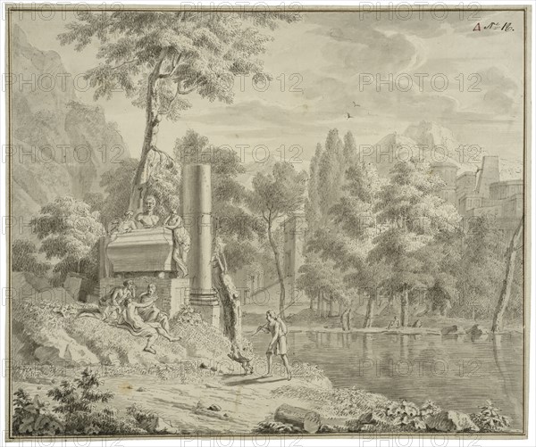 Arcadian landscape. Creator: Louis Fabritius Dubourg.