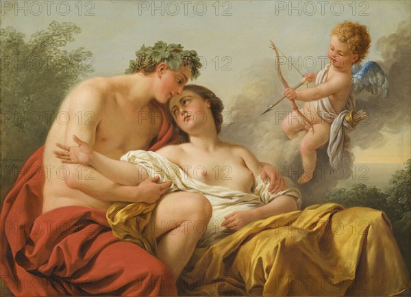 Bacchus and Ariadne, 1768. Creator: Louis Jean Francois Lagrenee.