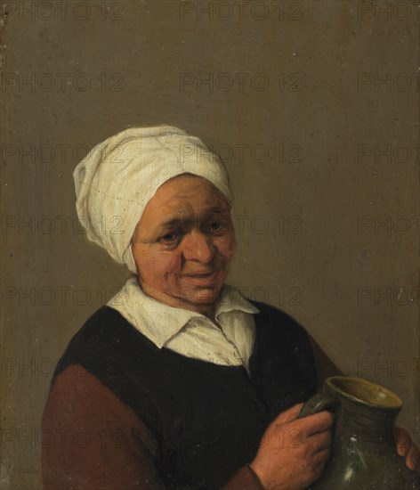 Bust of an Old Peasant Woman Holding a Jug, after 1643. Creator: Unknown.