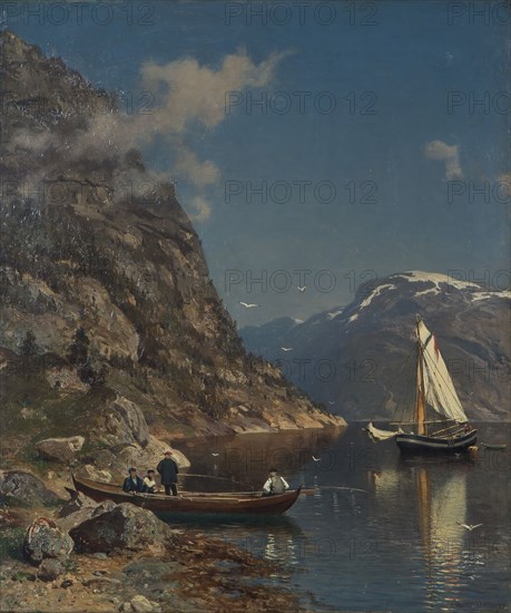 Fiord Landscape, 1877. Creator: Morten Müller.