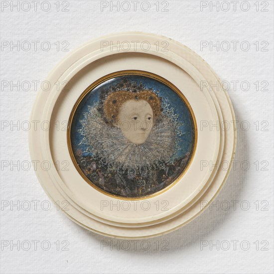 Elizabeth I (1533-1603),Queen of England, c. 1586-87, 1586-1587. Creator: Nicholas Hilliard.