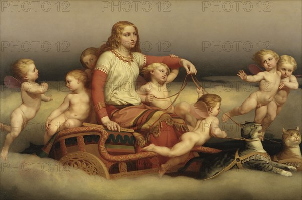 Freyja Seeking her Husband, 1852. Creator: Nils Jakob Blommer.