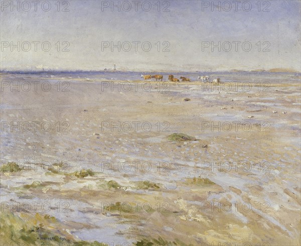 Coastal Scene. Motif from Varberg, 1892. Creator: Nils Kreuger.