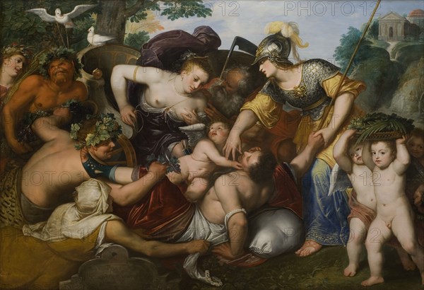 Allegory of the Temptations of Youth. Creator: Otto Van Veen.