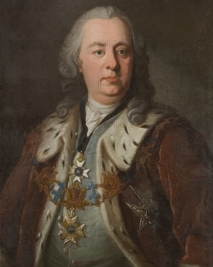 Carl Didrik Ehrenpreus, 1692-1760, count, 1754. Creator: Per Fjellström.