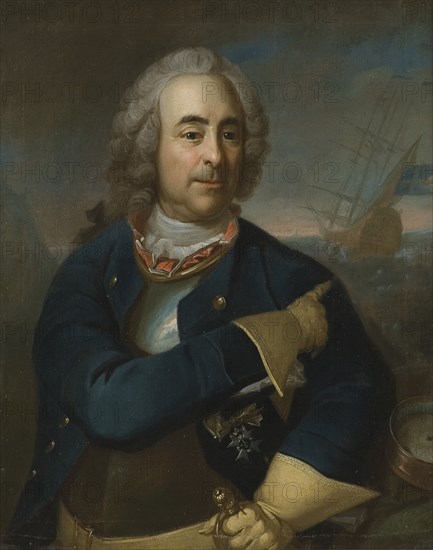 David Anckarloo, 1687-1765, mid-late 18th century. Creator: Per Krafft the Elder.