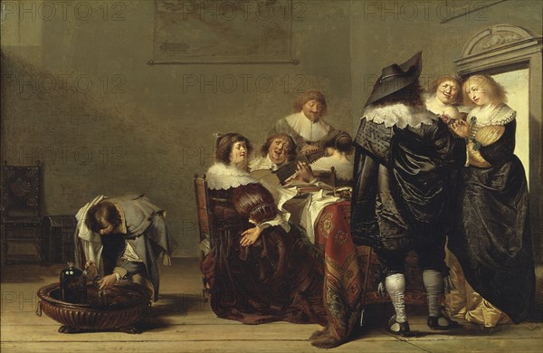 Company Making Music. Creator: Pieter Codde.