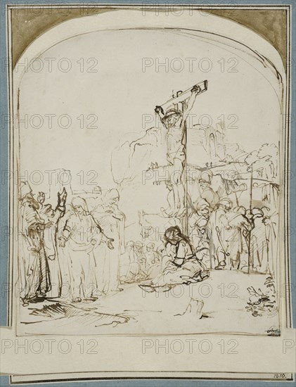 Calvary, c1650s. Creator: Rembrandt Harmensz van Rijn.